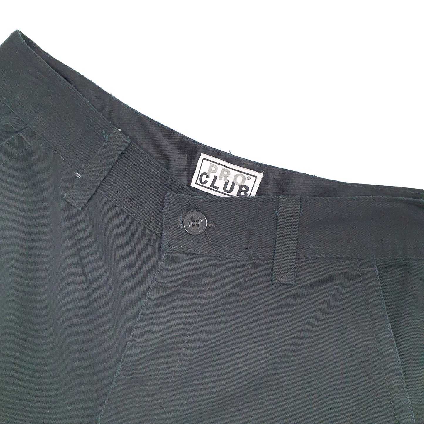 Mens Black Pro Club Combat Cargo Shorts