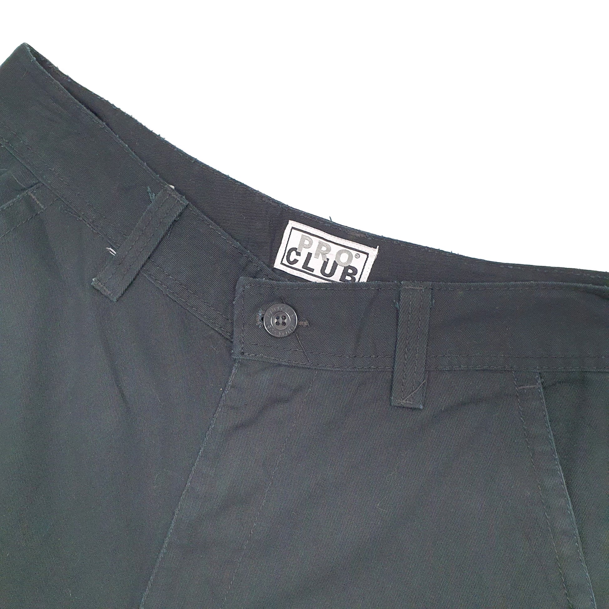 Mens Black Pro Club Combat Cargo Shorts