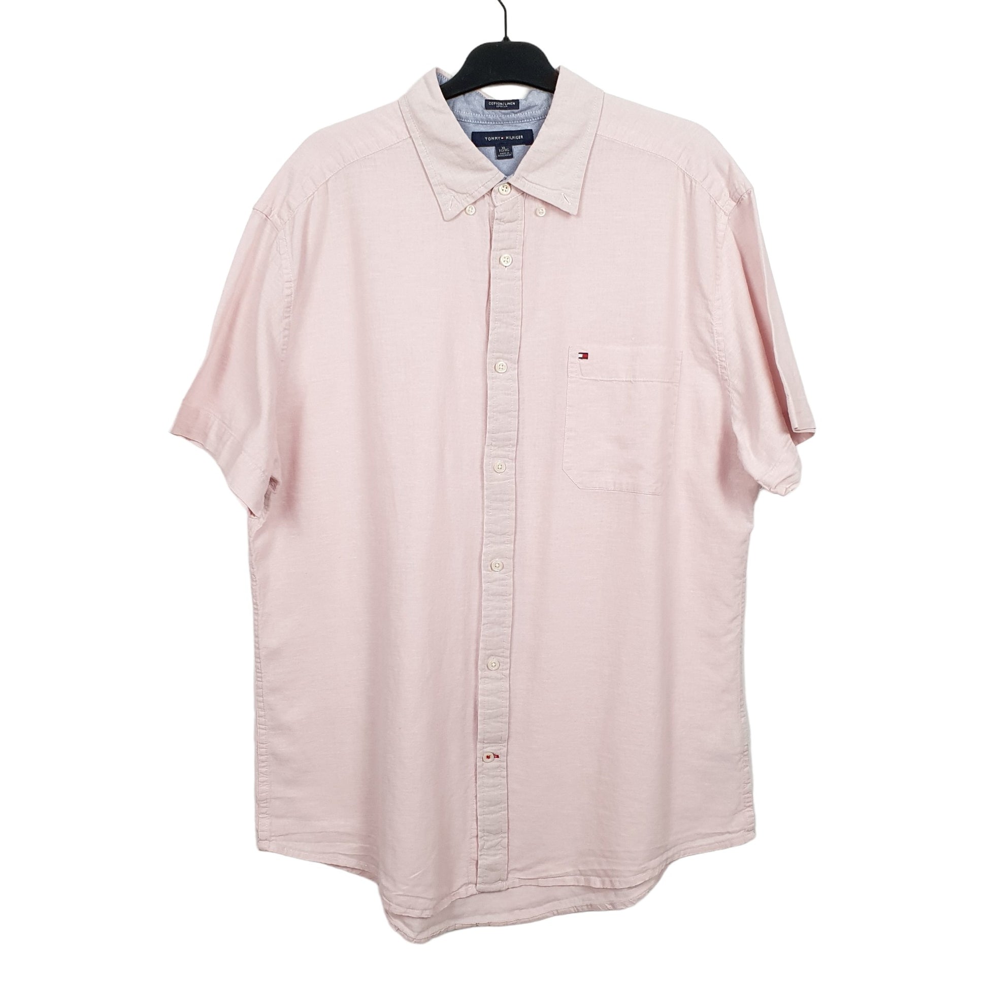 Tommy Hilfiger Short Sleeve Regular Fit Shirt Pink