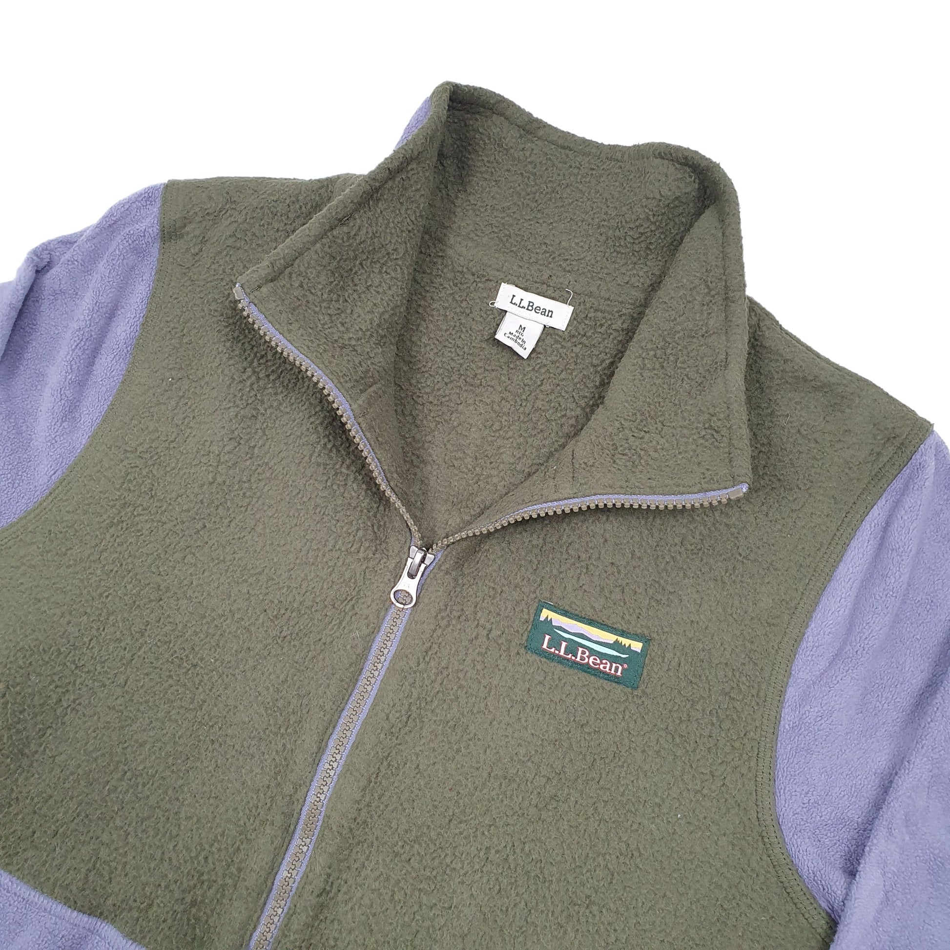 L.L.Bean Quarter Zip Fleece S Grey