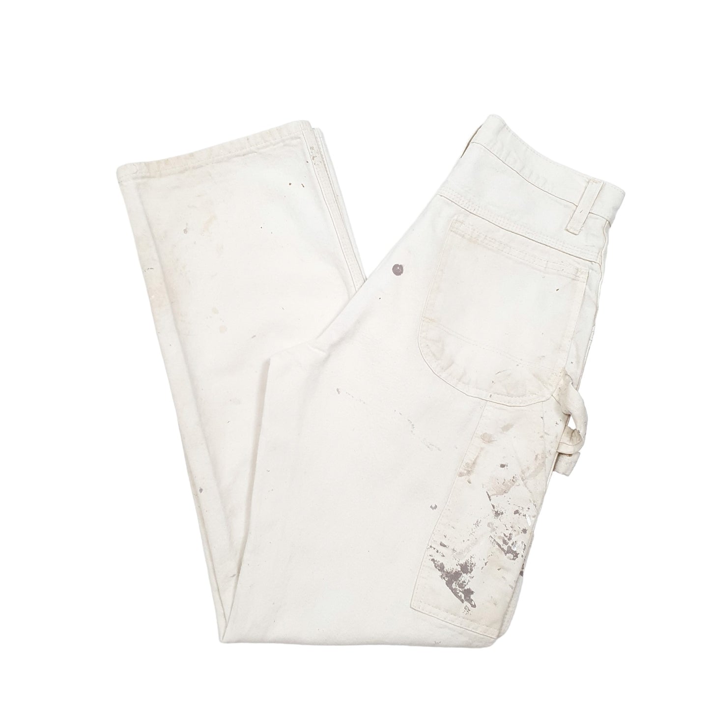 Mens White Dickies Painter Decorator Carpenter Trousers