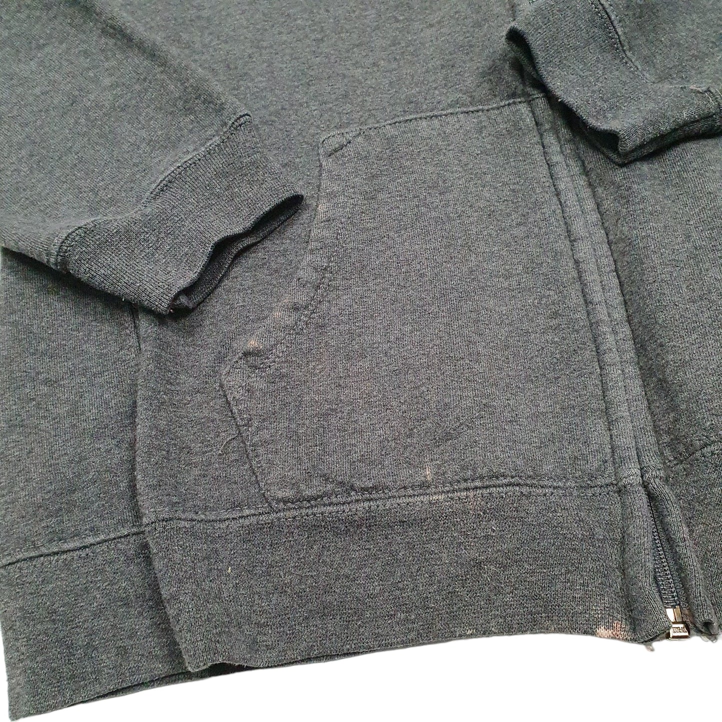 Womens Grey Champion Hoodie Full Zip Jumper