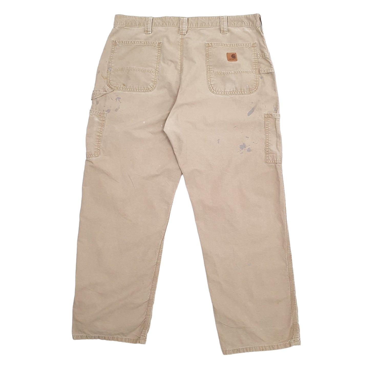 Mens Beige Carhartt  Carpenter Trousers