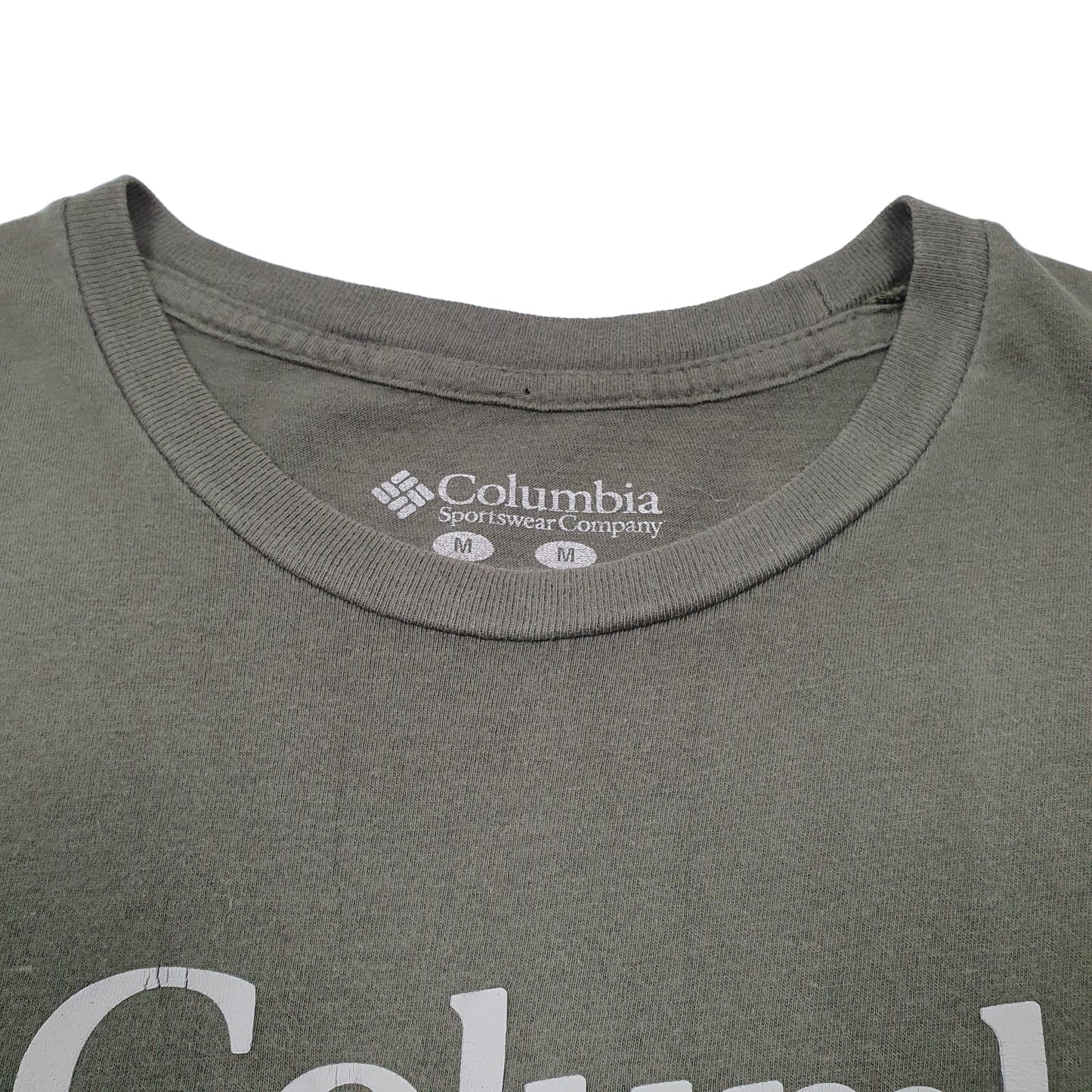 Mens Khaki Columbia Sportswear  Short Sleeve T Shirt