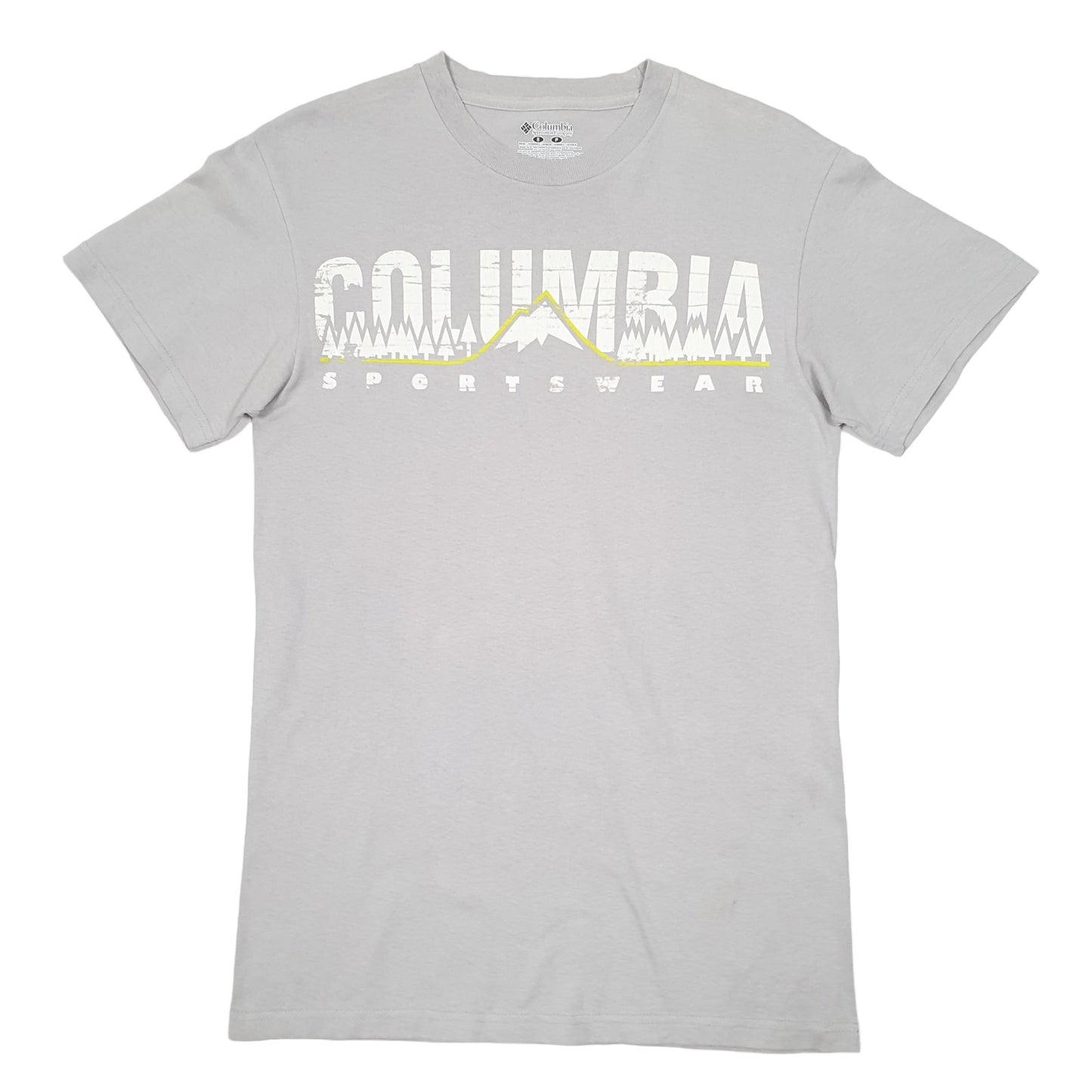 Mens Grey Columbia Sportswear  Short Sleeve T Shirt