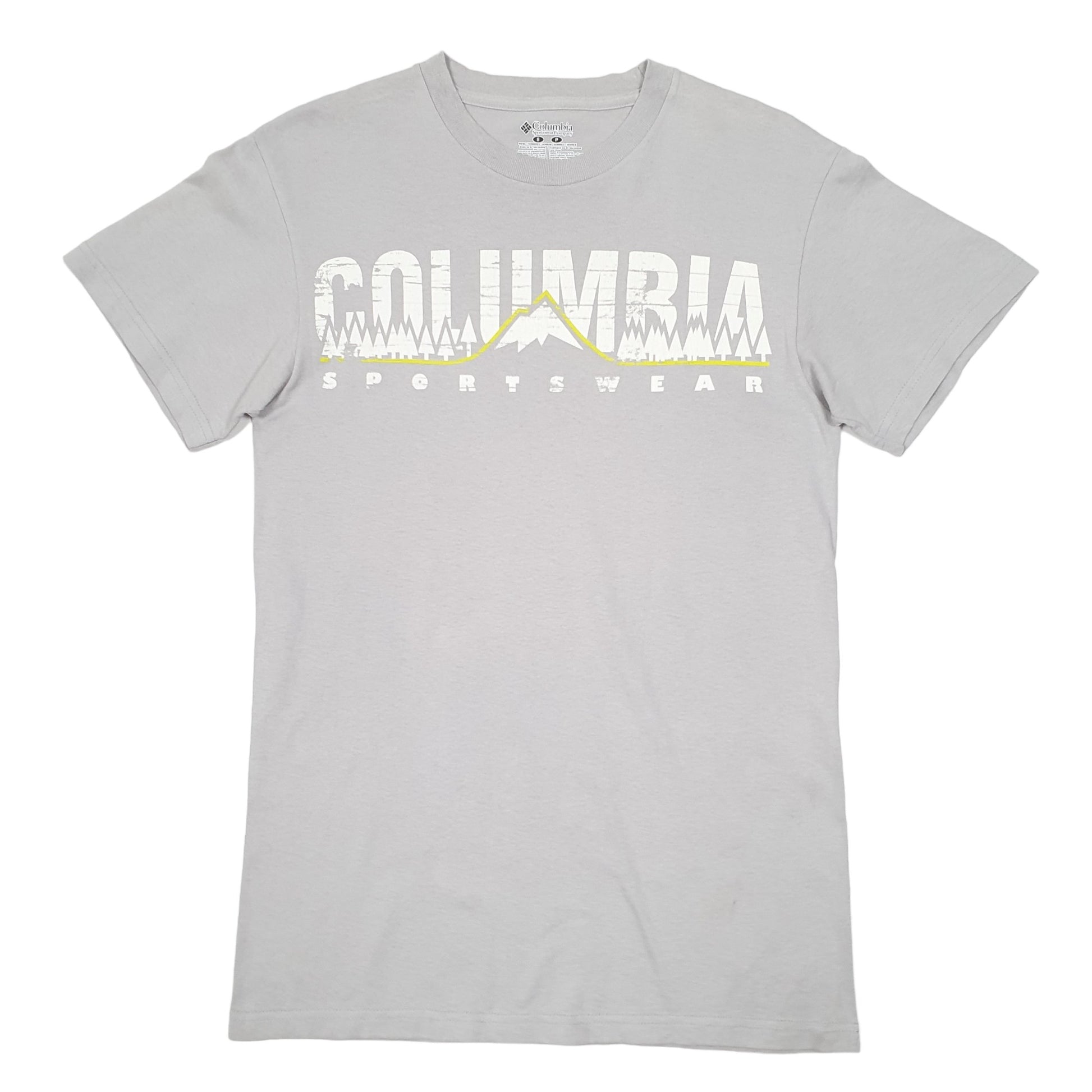 Mens Grey Columbia Sportswear  Short Sleeve T Shirt