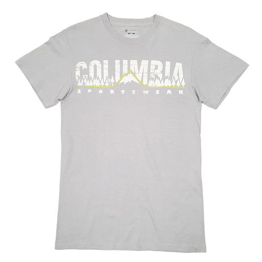 Mens Grey Columbia Sportswear  Short Sleeve T Shirt