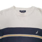 Mens White Nautica Knit Crewneck Jumper