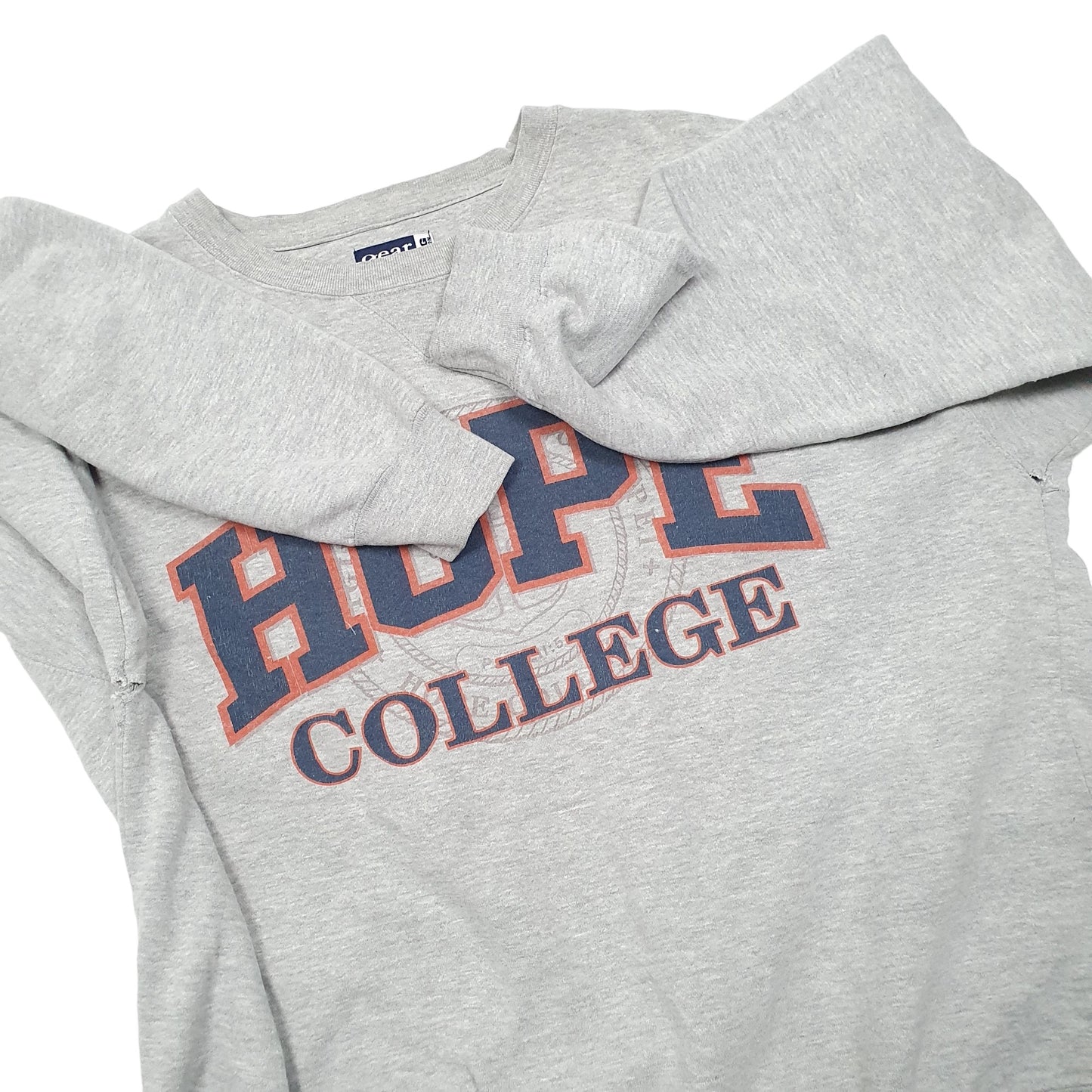 Mens Grey Gear For Sports Hope College USA1 Crewneck Jumper
