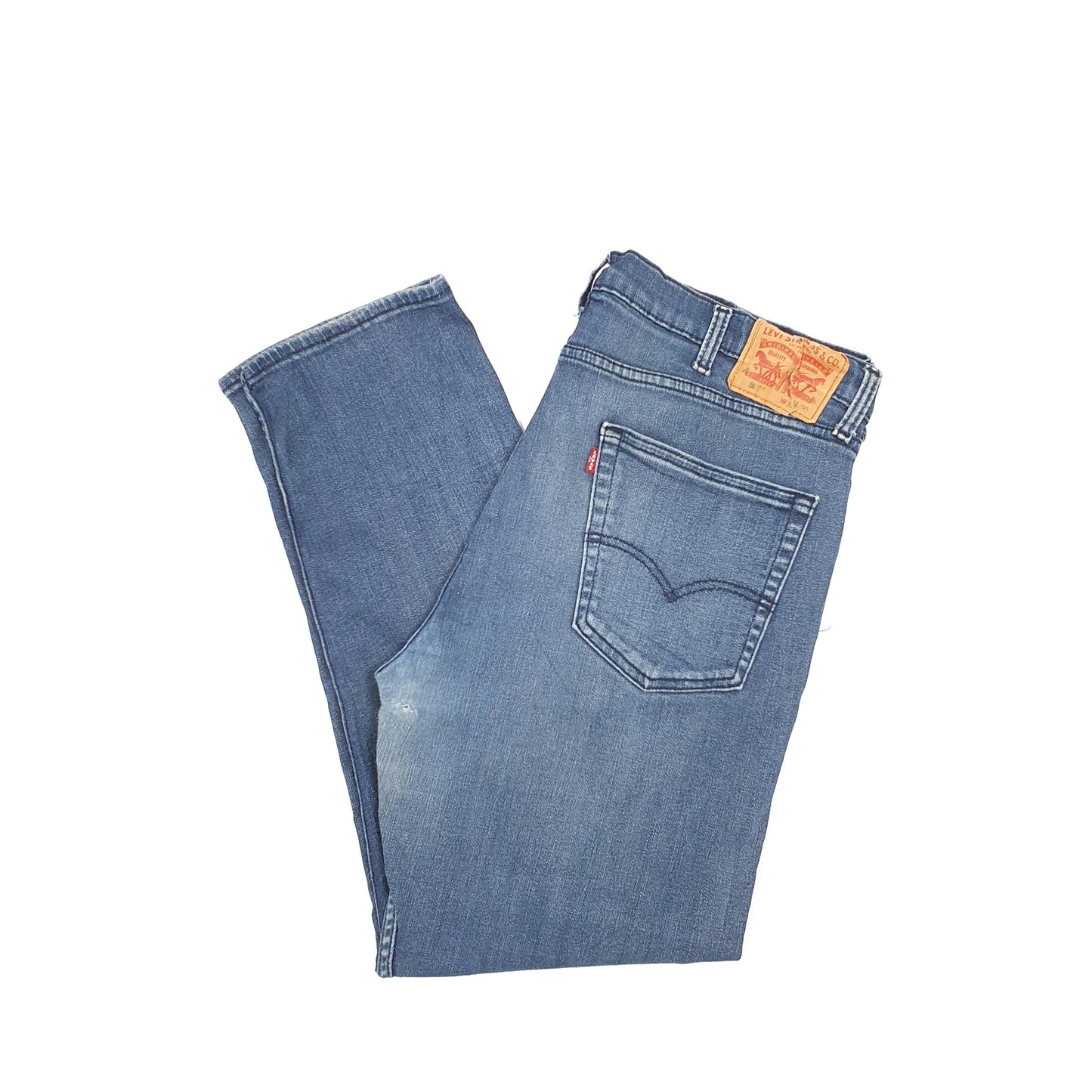 Levis 502 Regular Fit Tapered Repair Needed Jeans W38 L27 Blue