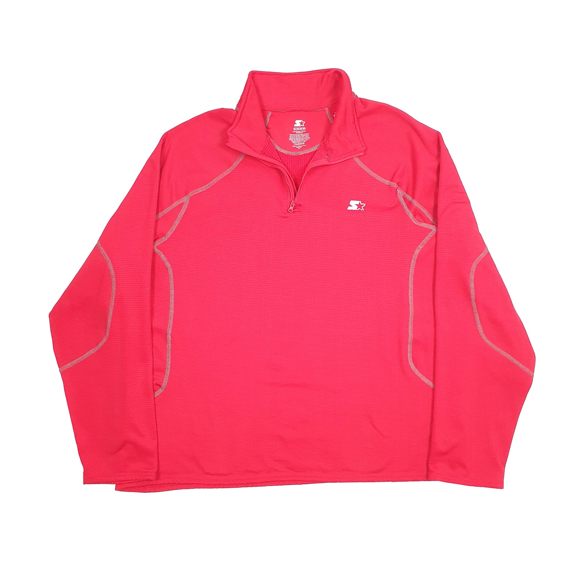 Starter Quarter Zip Fleece XL Red