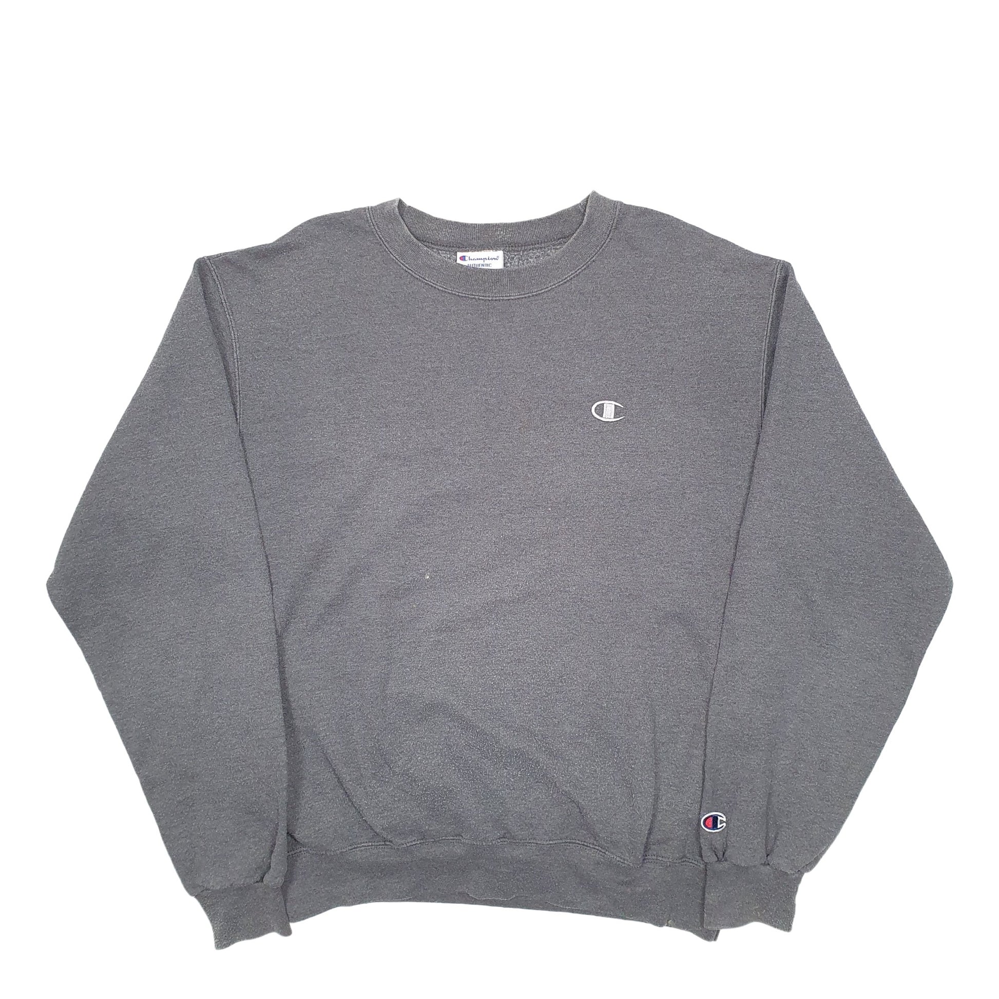 Mens Grey Champion  Crewneck Jumper