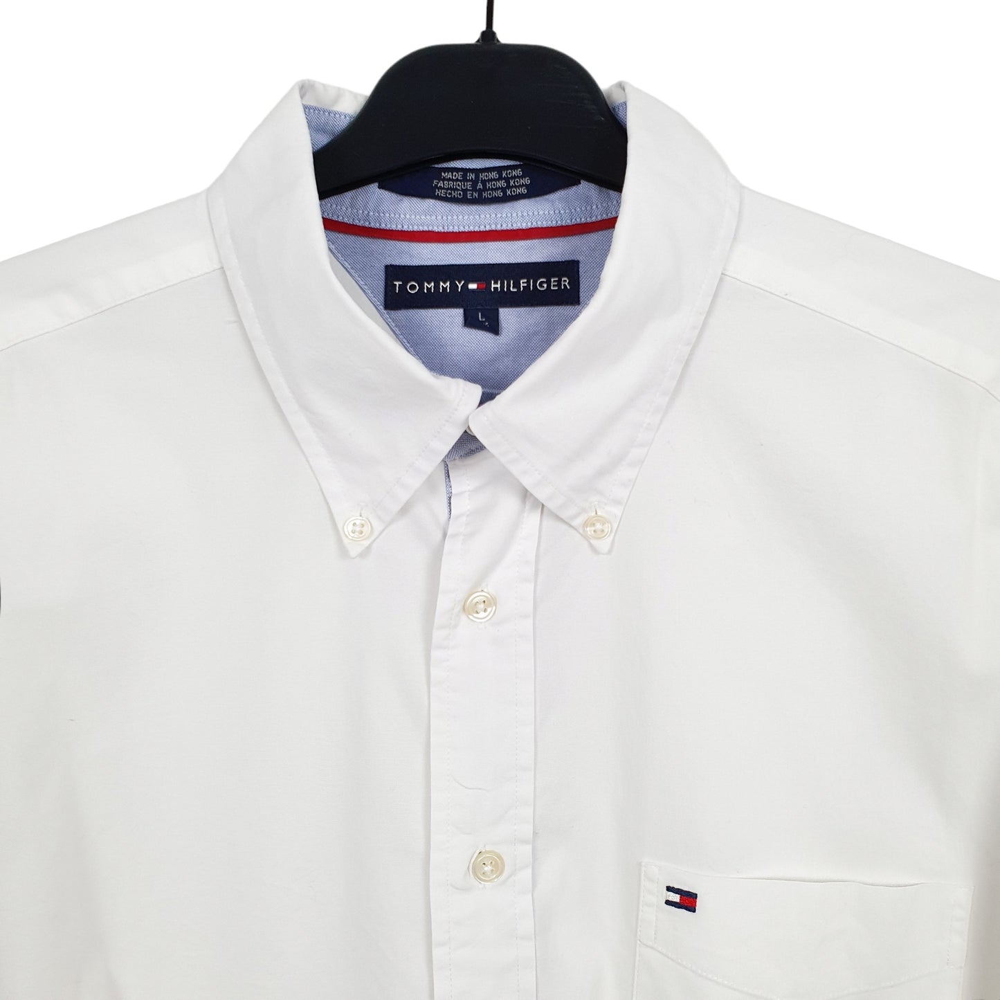 Mens White Tommy Hilfiger  Long Sleeve Shirt