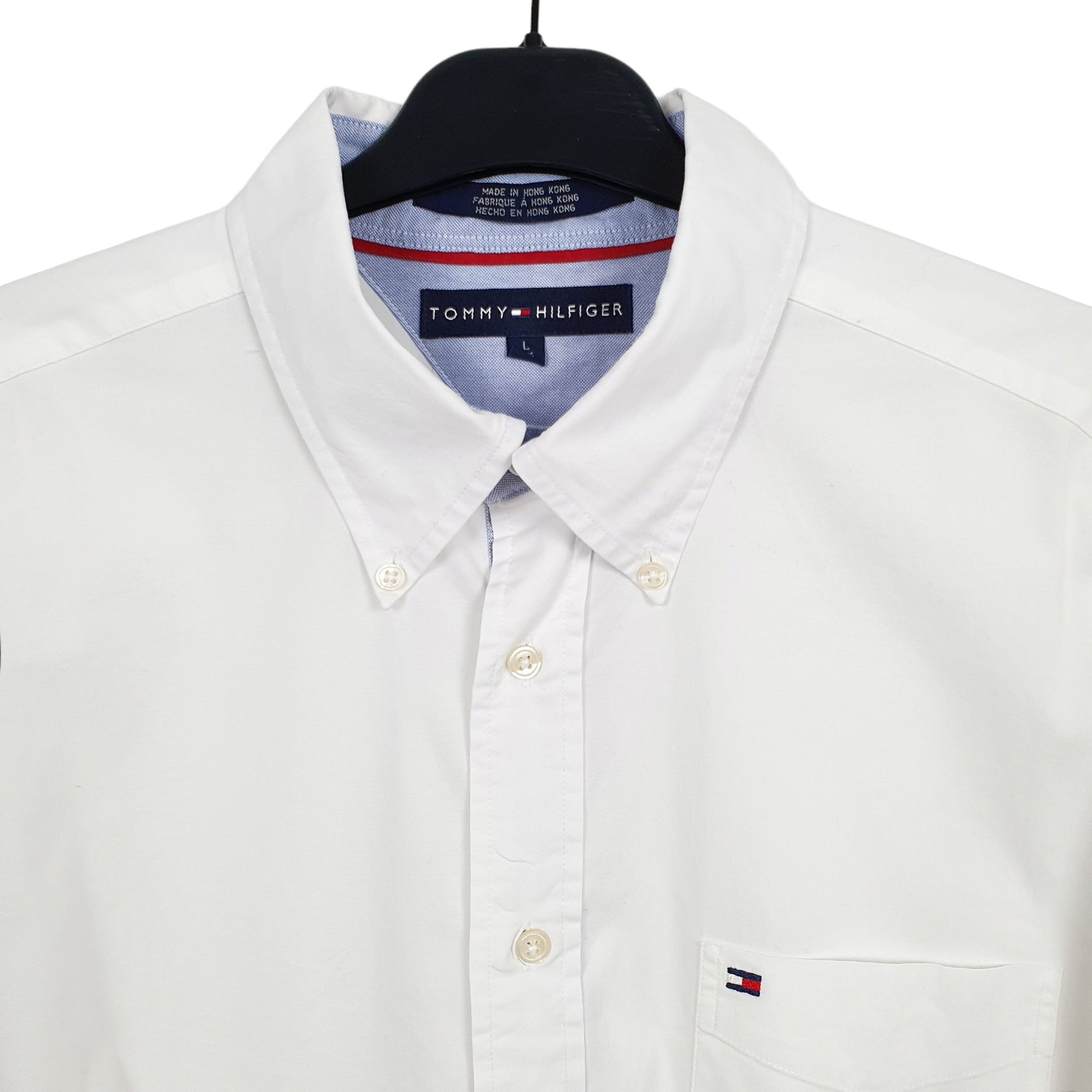 Mens White Tommy Hilfiger  Long Sleeve Shirt