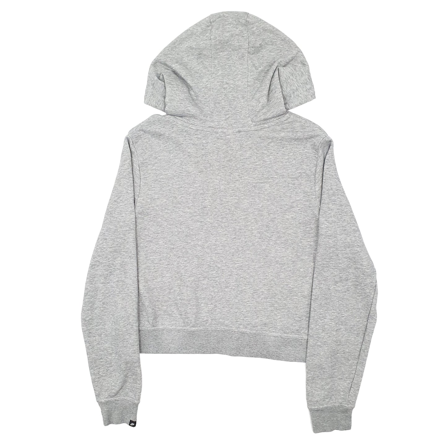 Womens Grey Nike Crop Top Hoodie Jumper