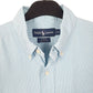 Mens Blue Ralph Lauren Houndstooth Long Sleeve Shirt