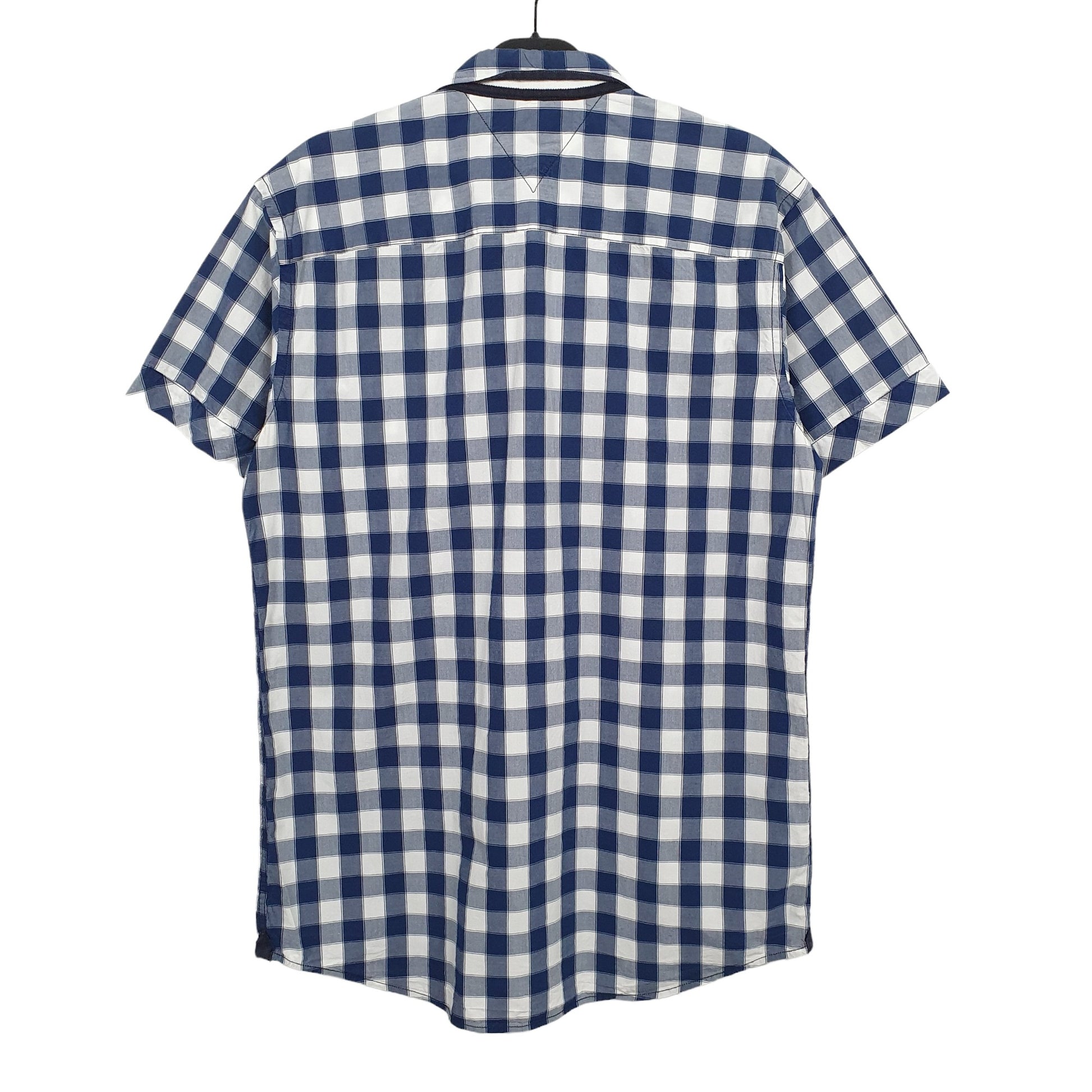 Tommy Hilfiger Short Sleeve Regular Fit Check Shirt Blue