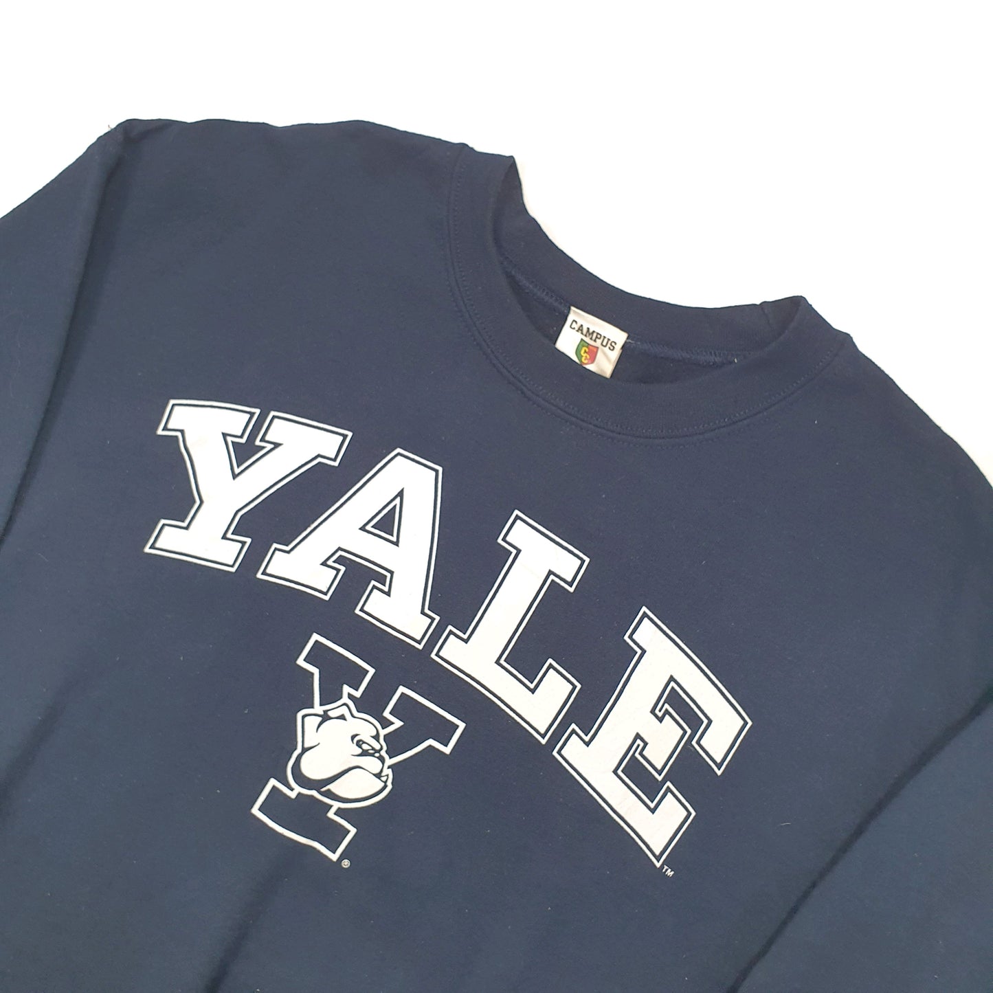 Campus Colors Yale College Spellout Crewneck M Navy