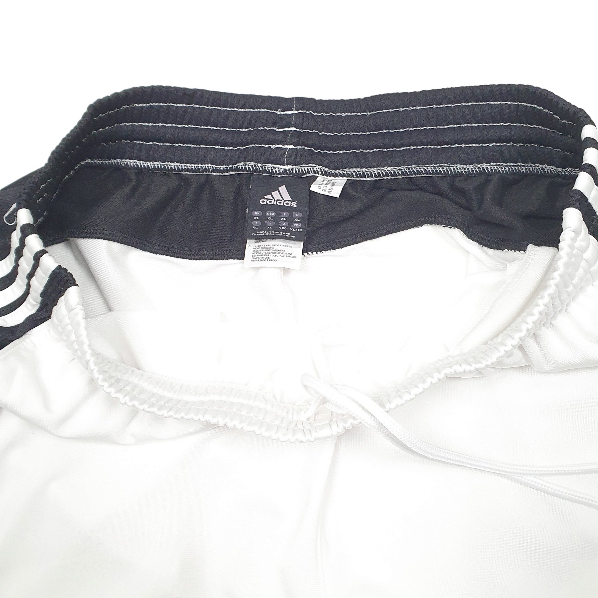 Mens White Adidas Track Suit Bottoms Active Jogger Trousers