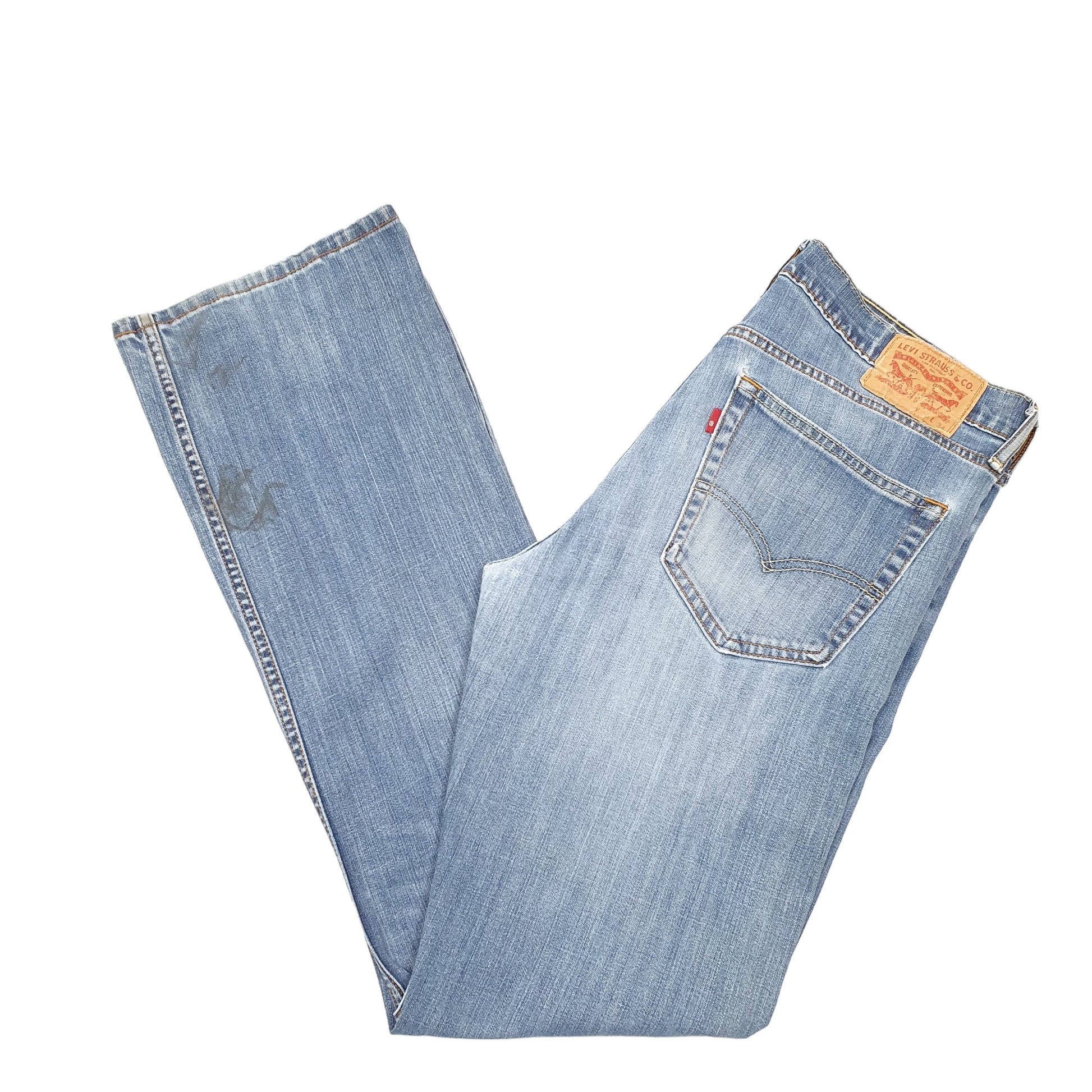 Mens Levis 527 Bootcut Fit Blue Stretch Jeans W36 L34 – Bundl Clothing