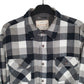Weatherproof Flannel Shacket Long Sleeve Regular Fit Check Shirt Grey