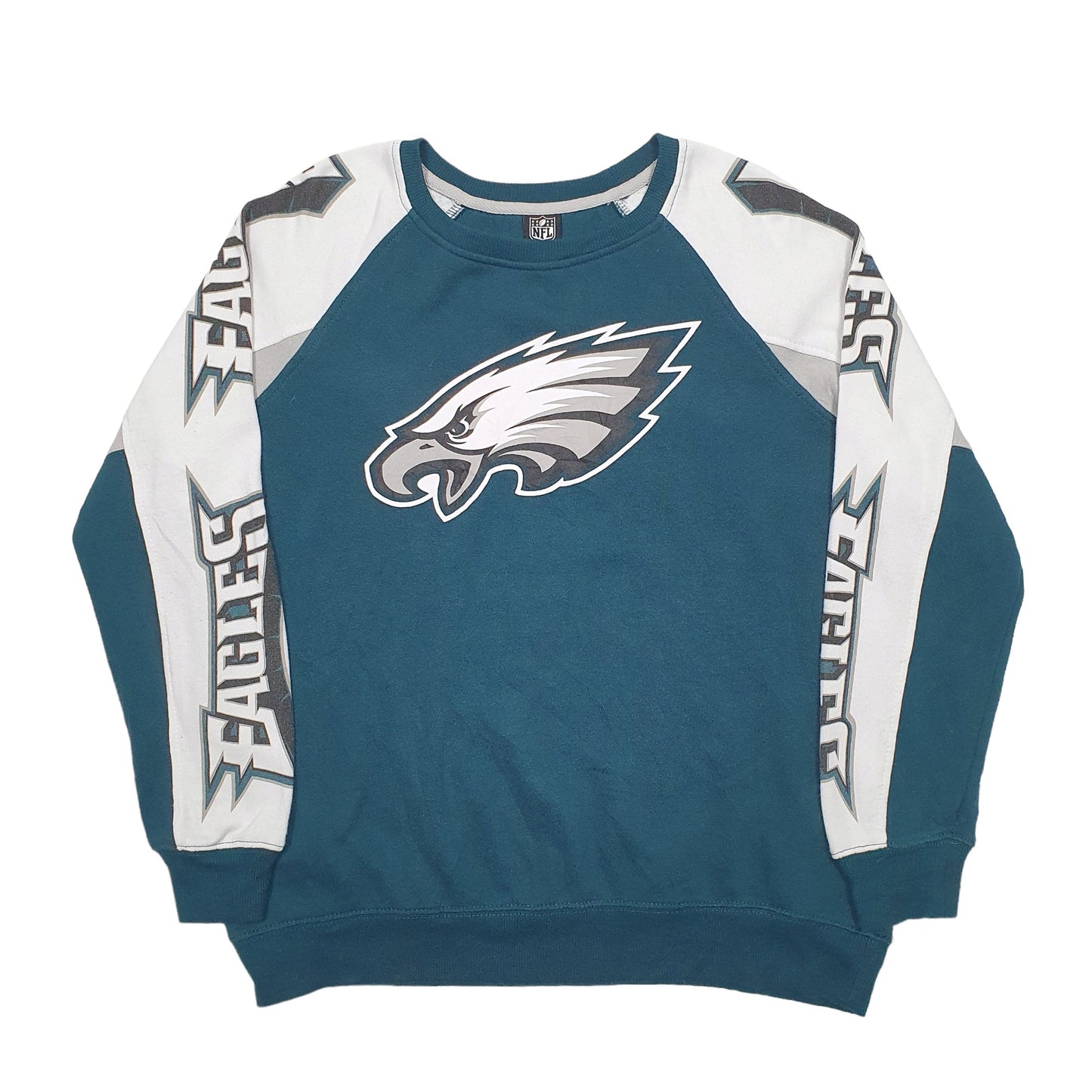 Mens Green NFL Philadelphia Eagles Football Crewneck Jumper
