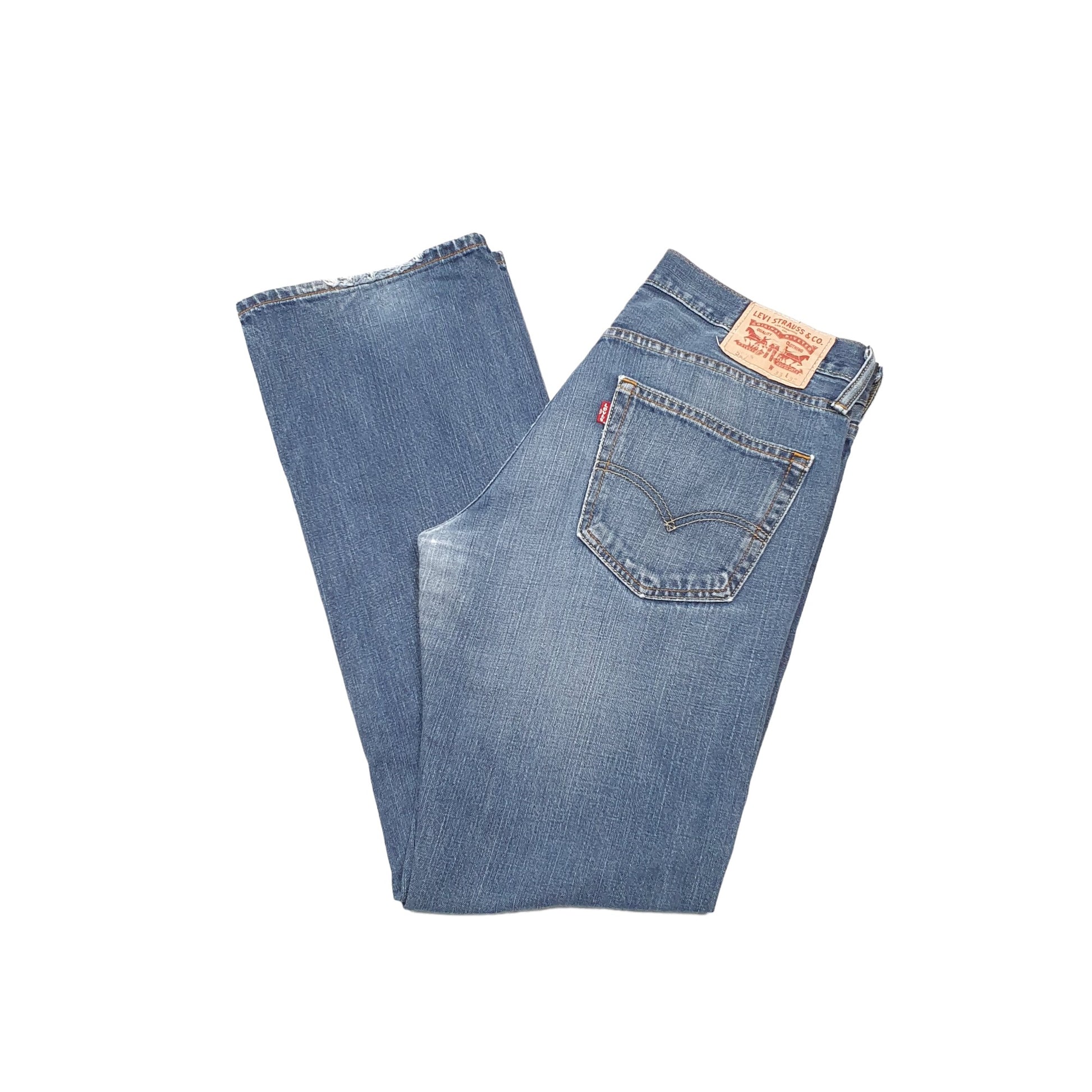 Levis 527 Bootcut Fit Jeans W33 L32 Blue