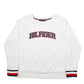 Mens White Tommy Hilfiger Spellout Crewneck Jumper