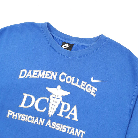 Mens Blue Nike USA College Daemen College Crewneck Jumper