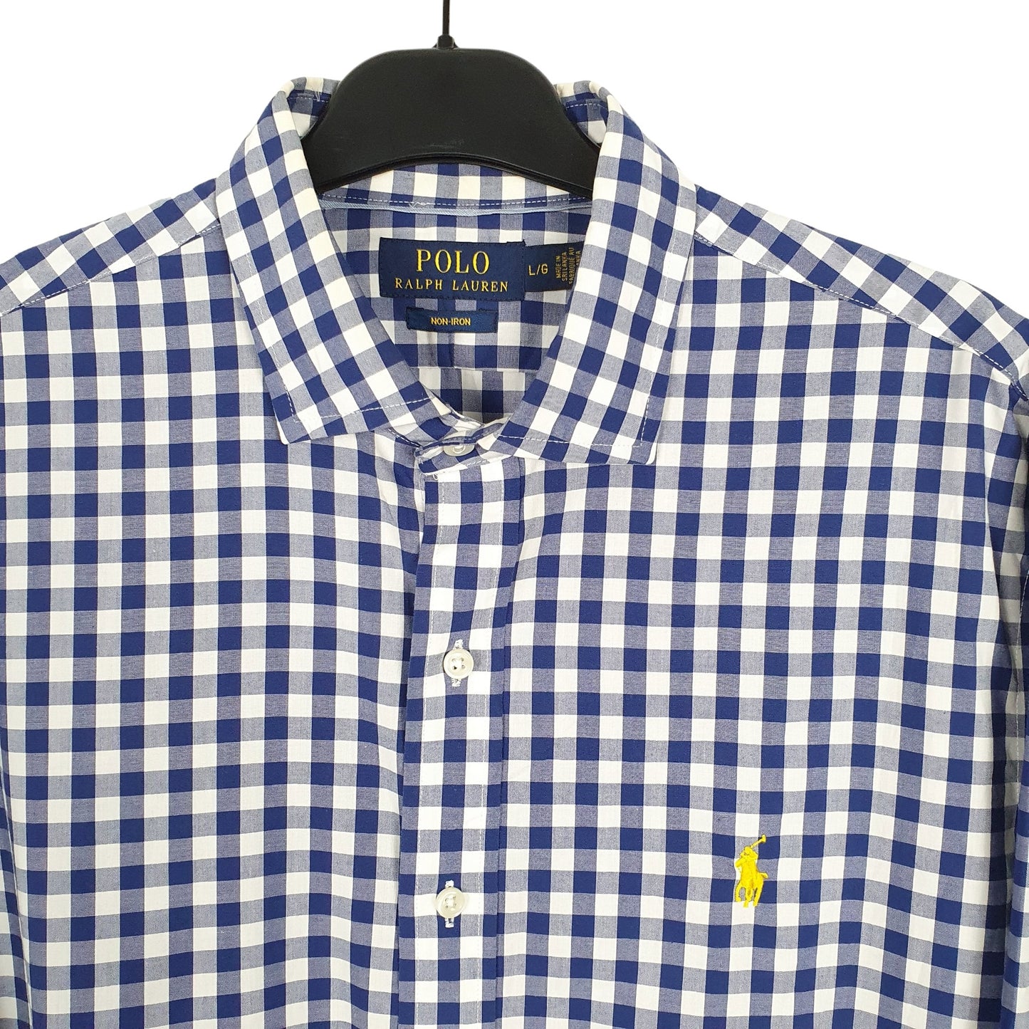 Ralph Lauren Long Sleeve Regular Fit Check Shirt Blue