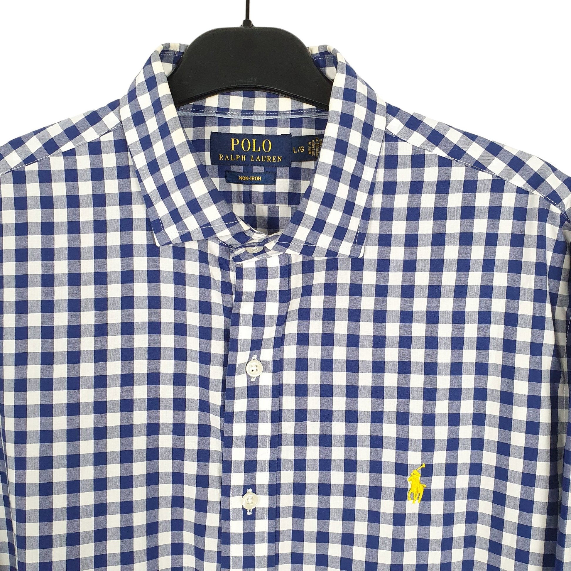 Ralph Lauren Long Sleeve Regular Fit Check Shirt Blue