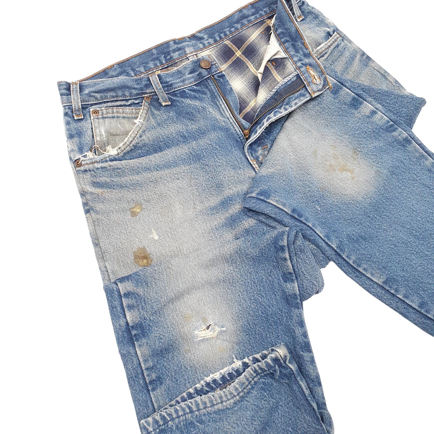 Mens Blue Dickies Insulated Winter Lined Casual JeansW32 L27