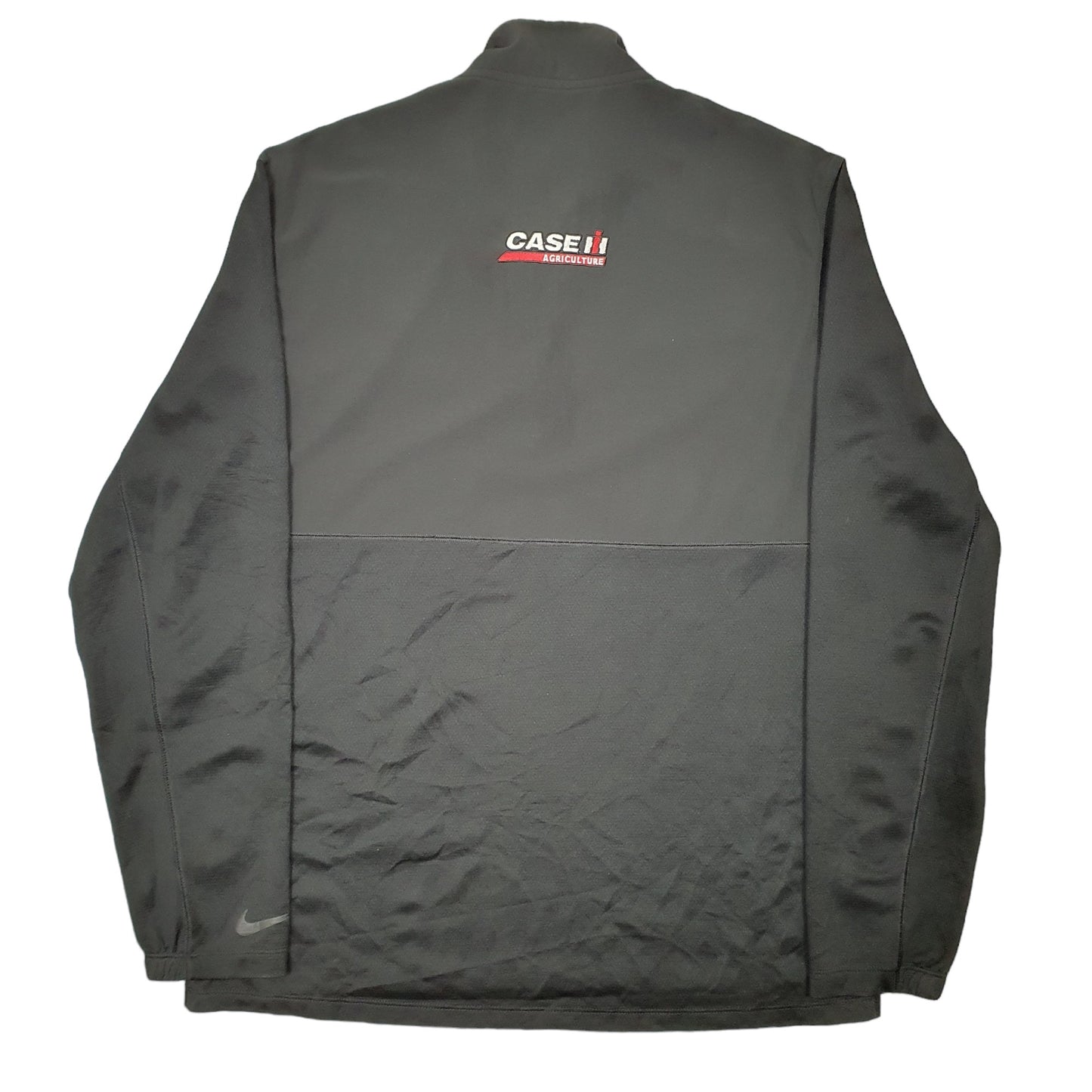 Mens Black Nike Golf Agriculture Case Dri Fit Quarter Zip Jumper