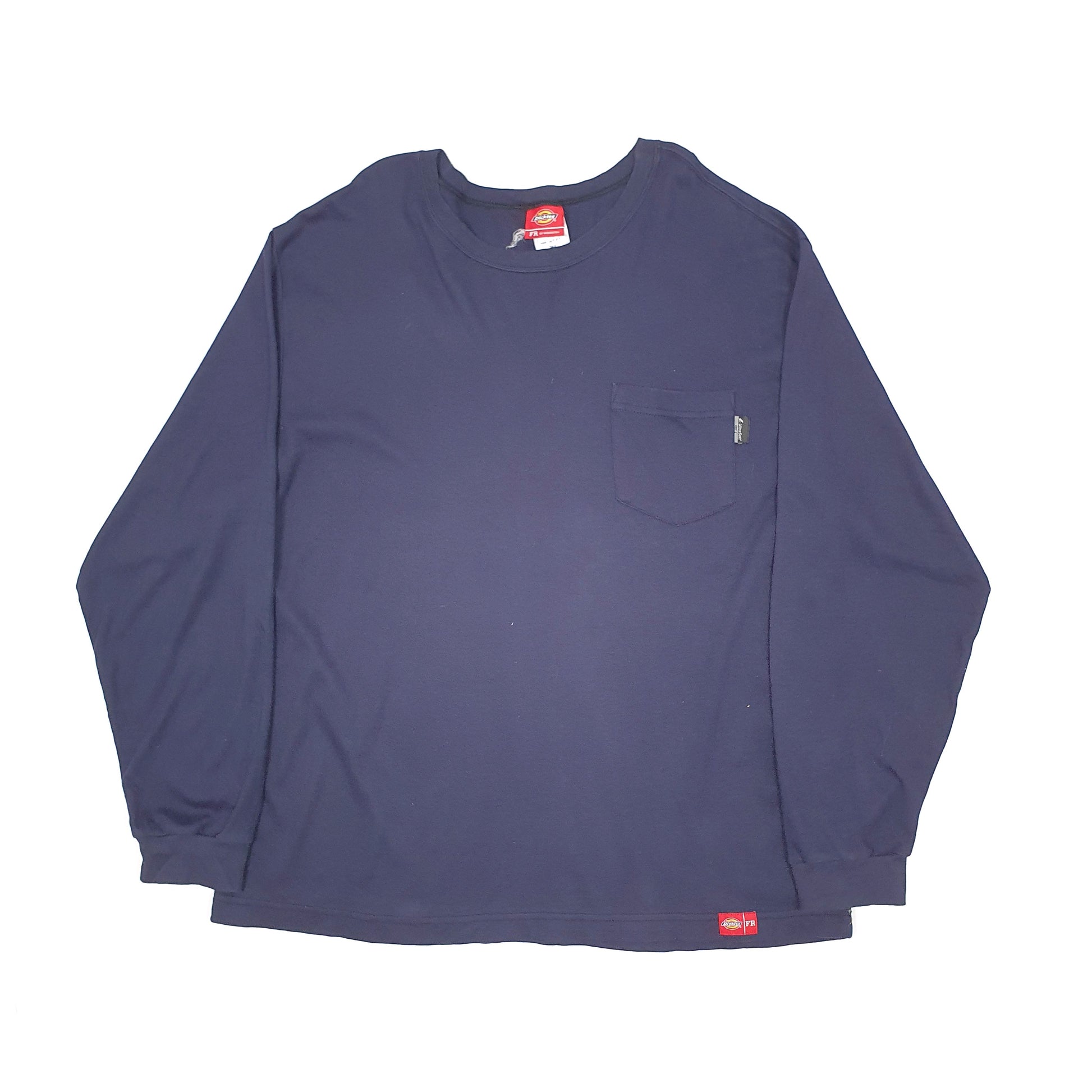 Dickies FR Fire Resistant Long Sleeve T Shirt Navy
