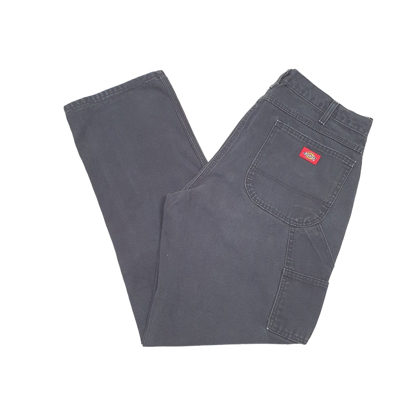 Mens Dickies Black Carpenter Trousers W36 L33 Black