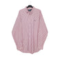 Ralph Lauren Long Sleeve Yarmouth Fit Striped Shirt Burgundy