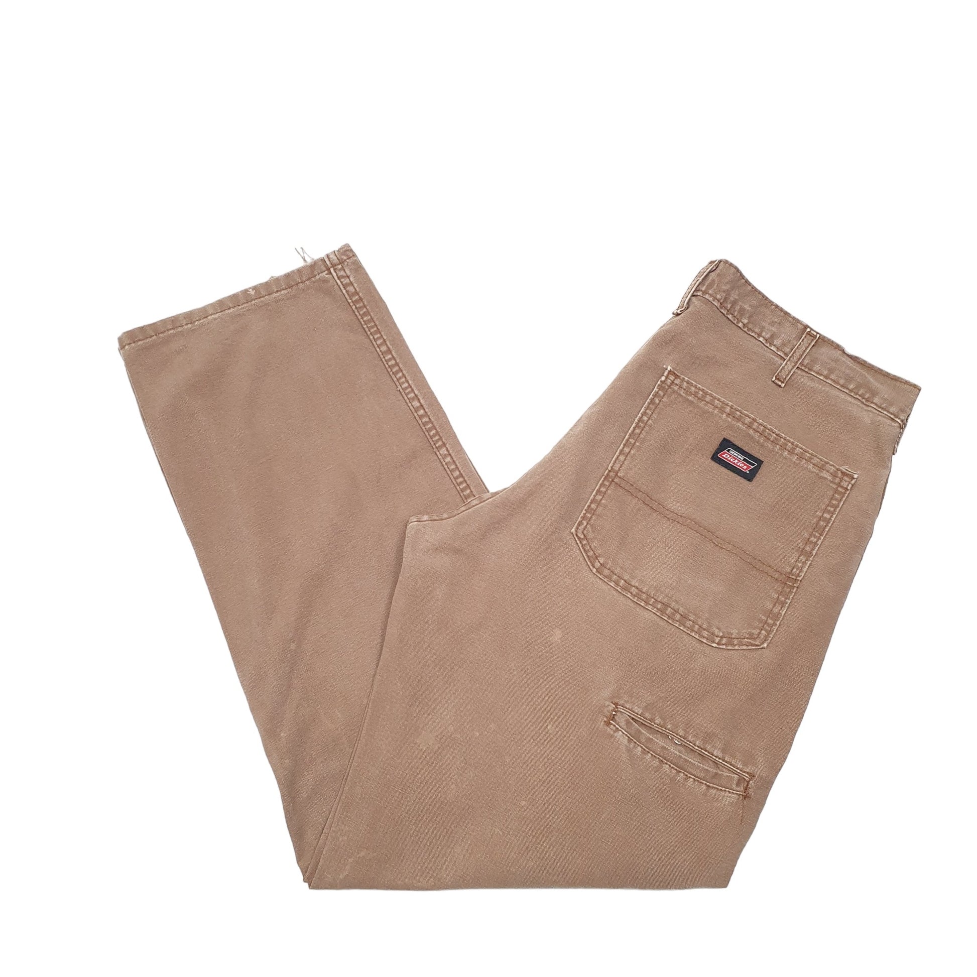 Mens Brown Dickies  Carpenter Trousers