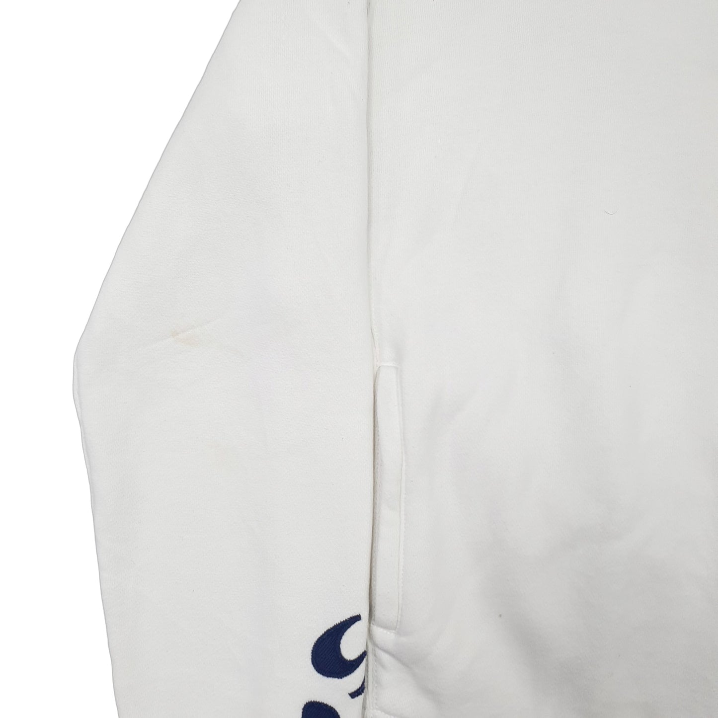 Mens White Polo Ralph Lauren Cricket Club Vintage Quarter Zip Jumper