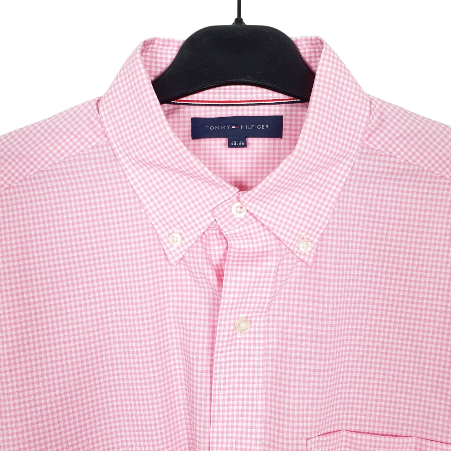 Tommy Hilfiger Long Sleeve Regular Fit Check Shirt Pink