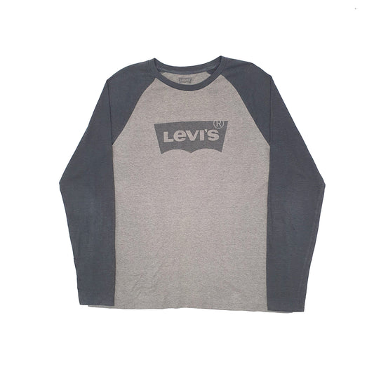 Levis Long Sleeve T Shirt Grey