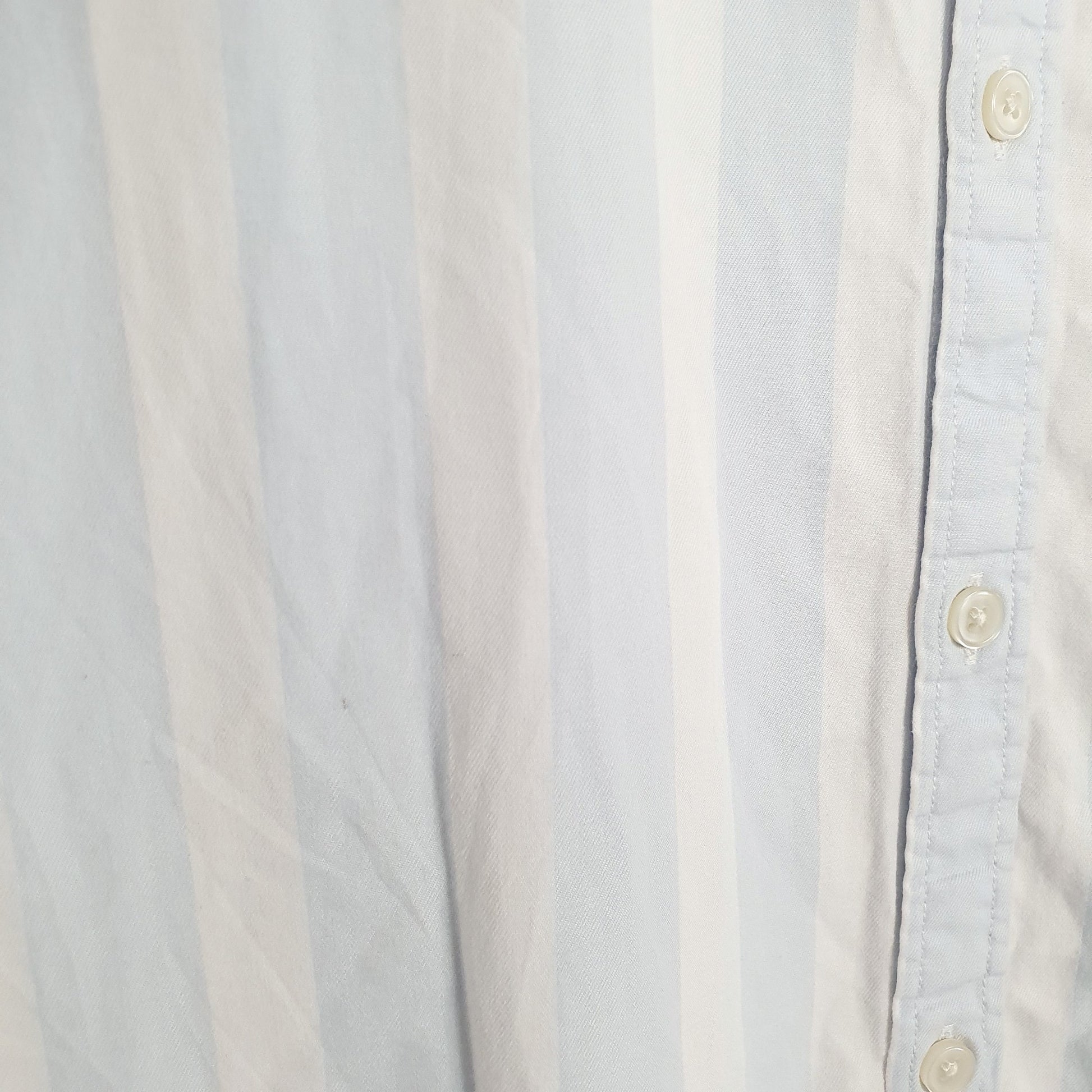 Tommy Hilfiger Short Sleeve Regular Fit Pinstripe Shirt Blue