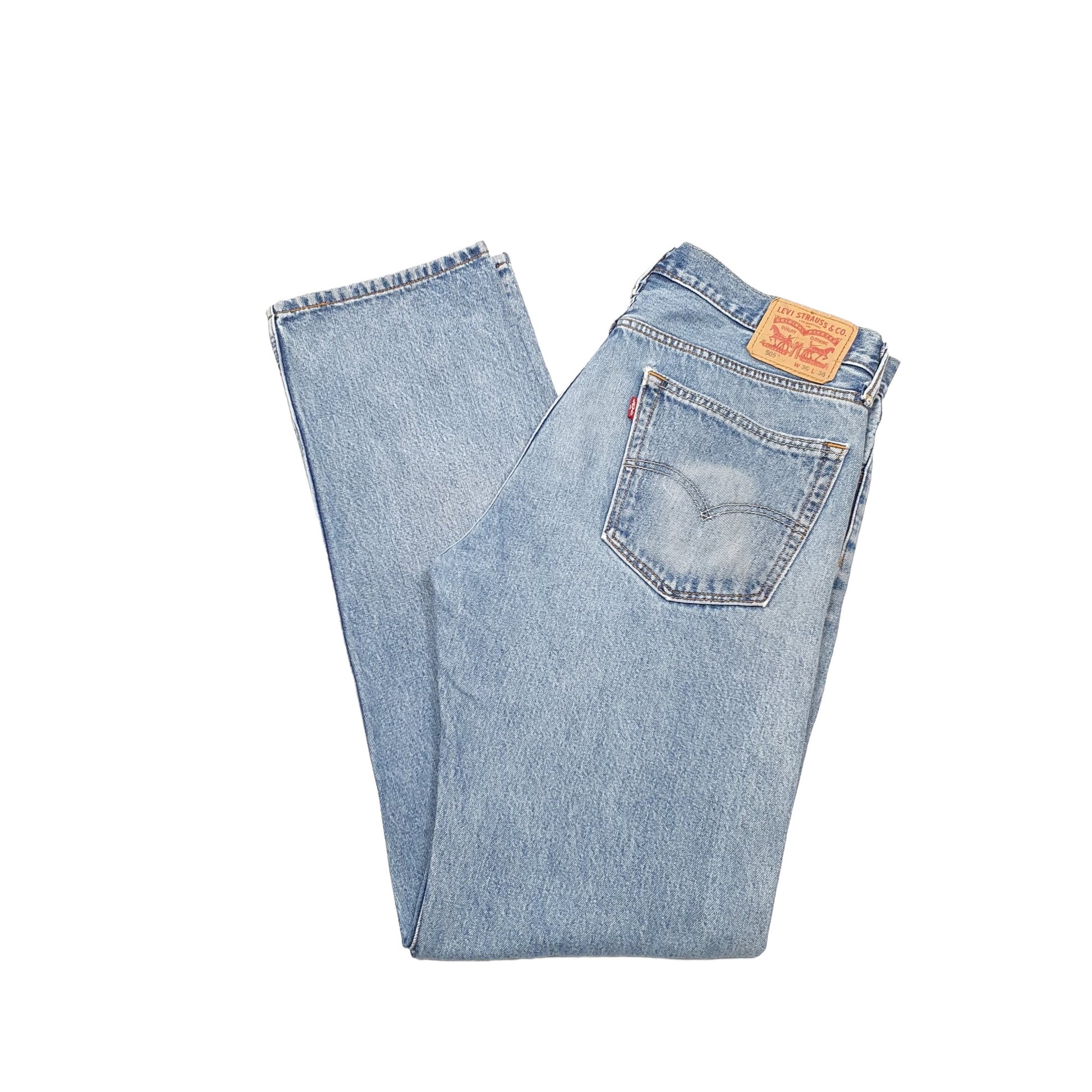 Levis 505 Regular Fit Jeans W36 L36 Blue