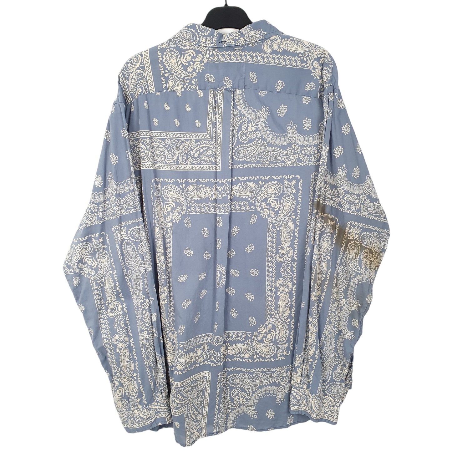 Mens Blue Ralph Lauren Polo RL Paisley Long Sleeve Shirt