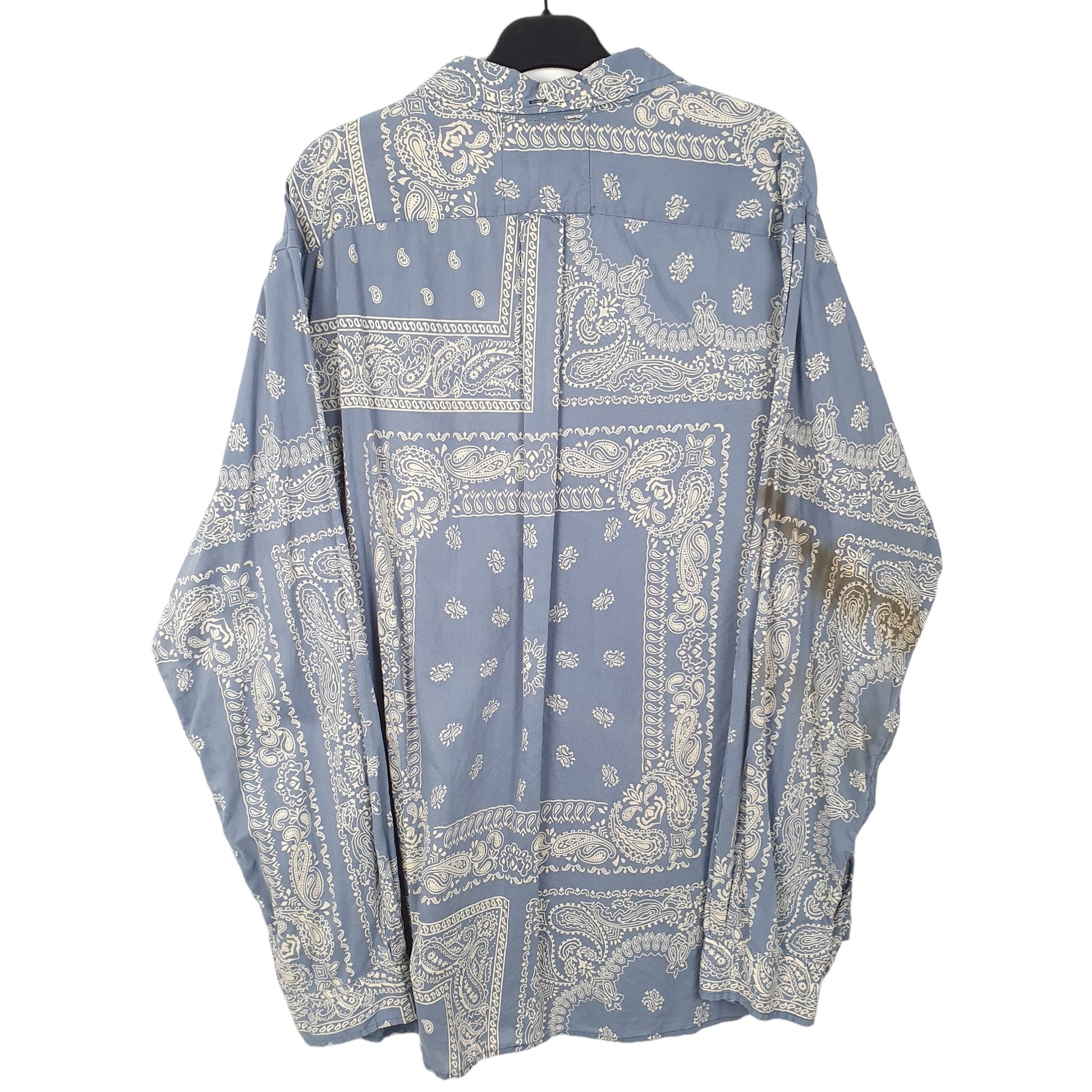 Mens Blue Ralph Lauren Polo RL Paisley Long Sleeve Shirt