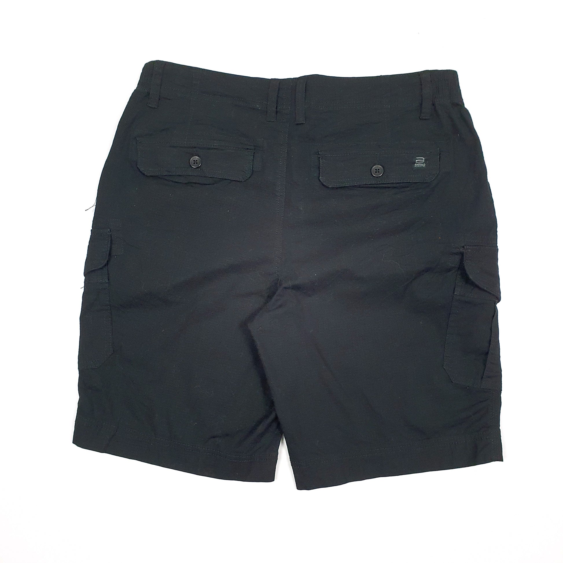 Mens Black Buffalo David Bitton Cargo Shorts