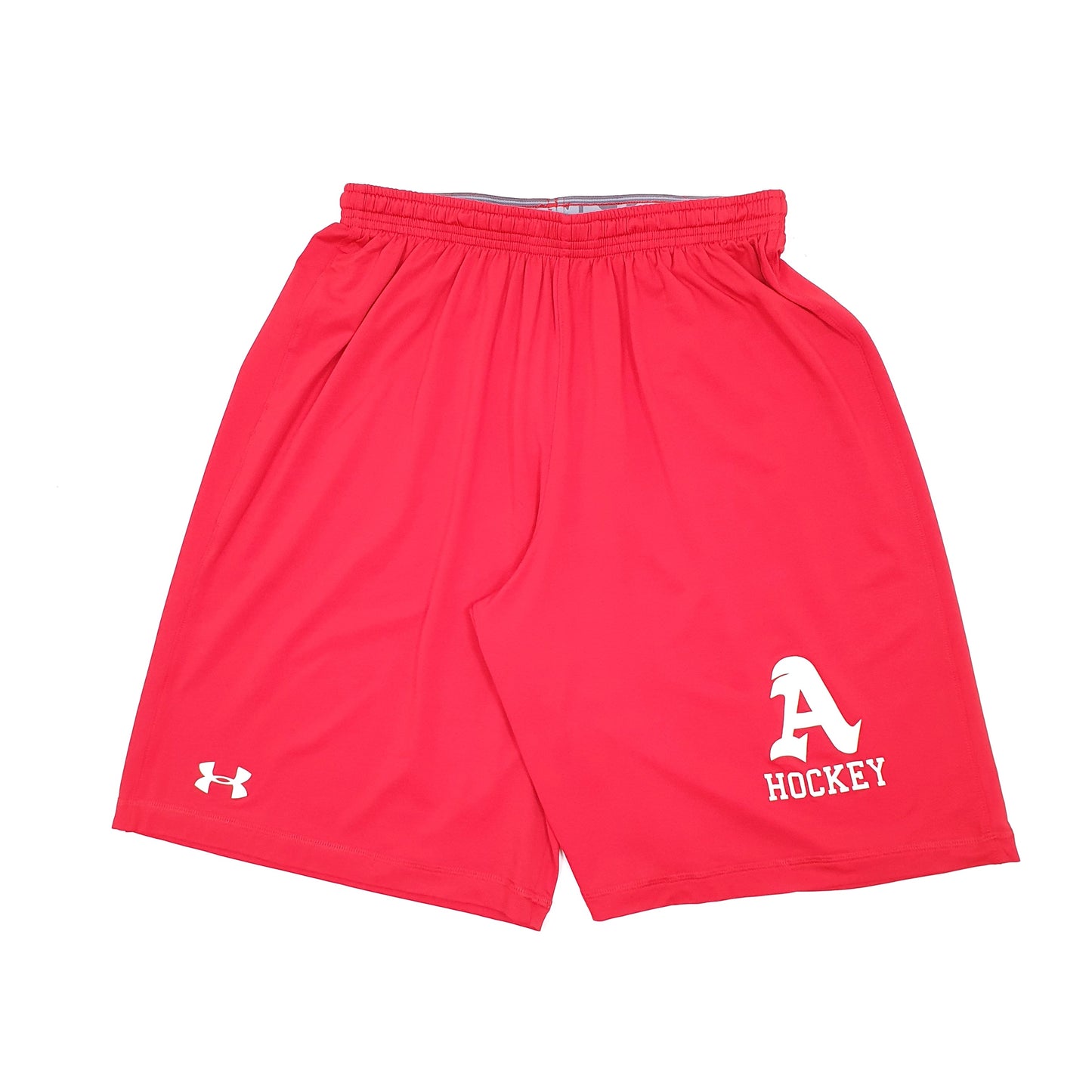 Under Armour Heat Gear Loose Fit Hockey Red Sport Shorts W30 Red