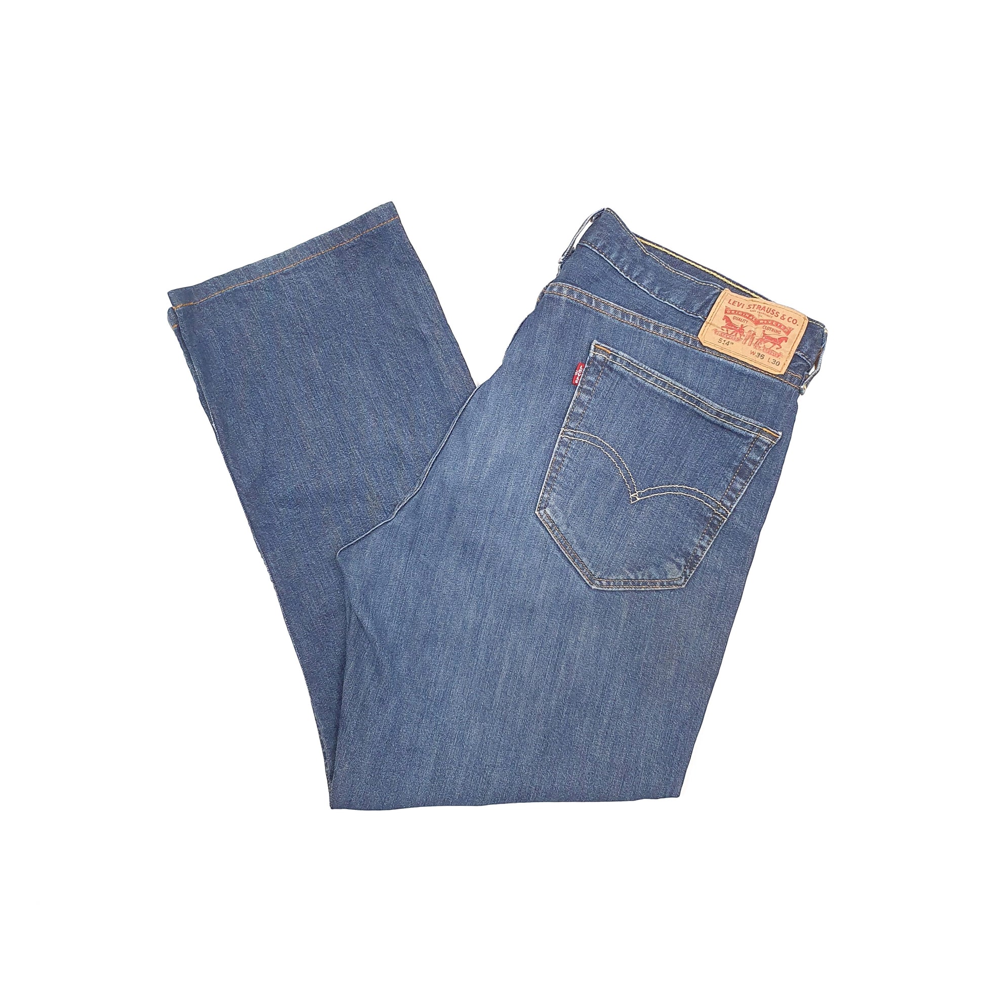Levis 514 Straight Fit Jeans W38 L28 Blue