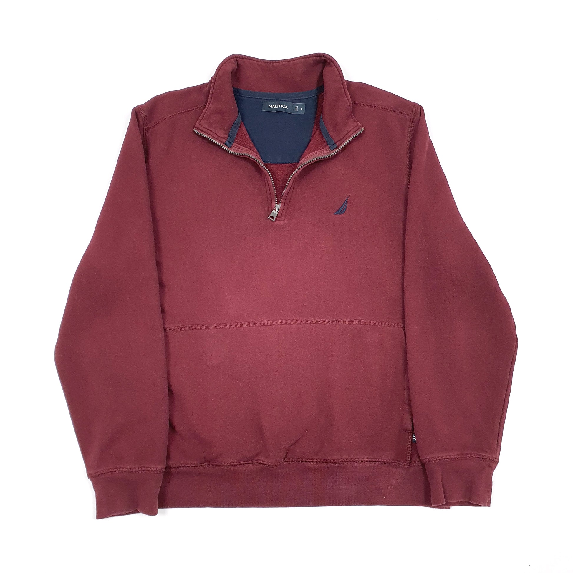 Nautica Quarter Zip L Burgundy