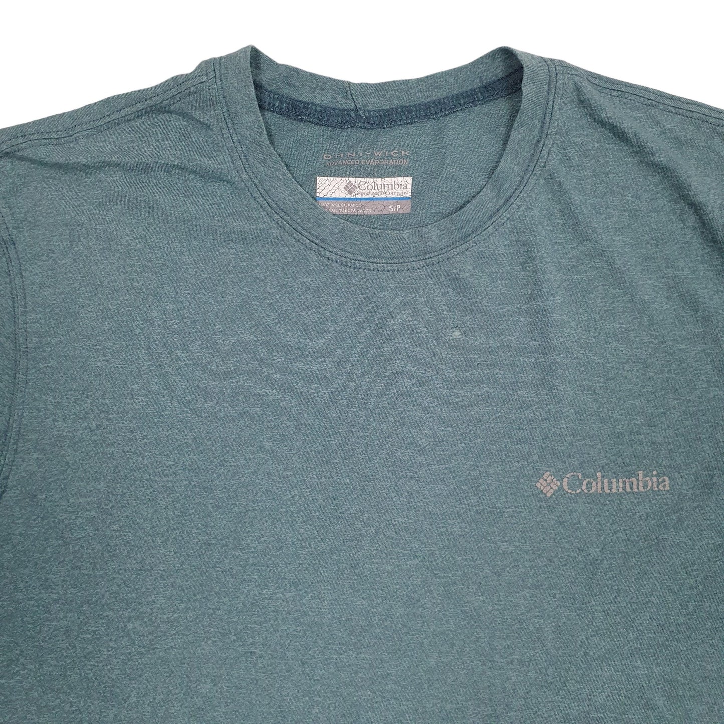 Mens Green Columbia Sportswear  Short Sleeve T Shirt