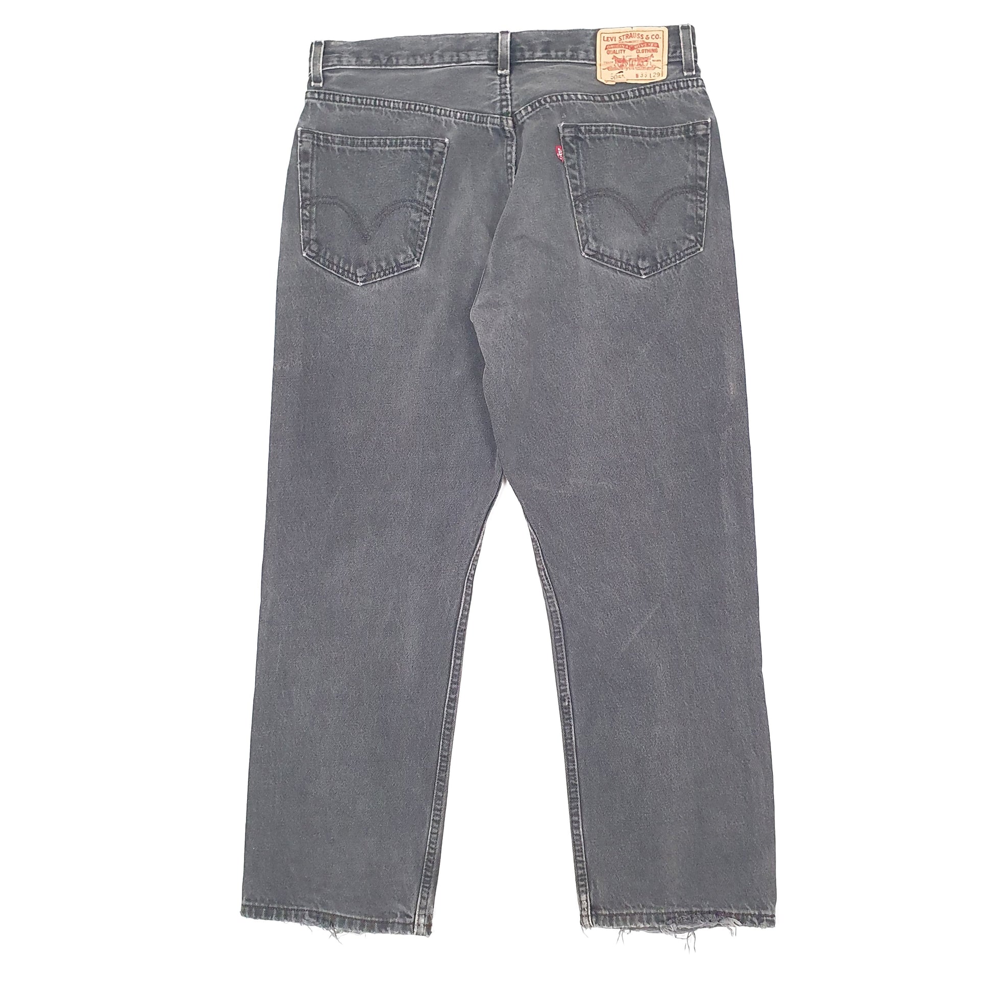 Levis 505 Regular Fit Jeans W34 L29 Grey